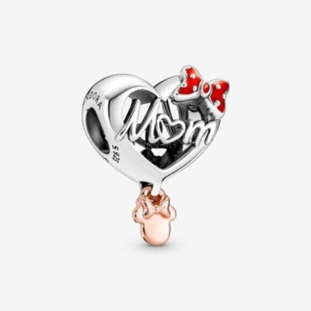 Pink Butterfly & Quote Double Dangle Charm ,Charms fit Pandora Bracelet
